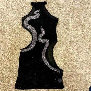 Black and silver dress